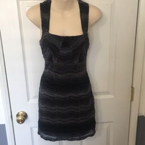 Free people dress. Gray&black. Perfect condition 2